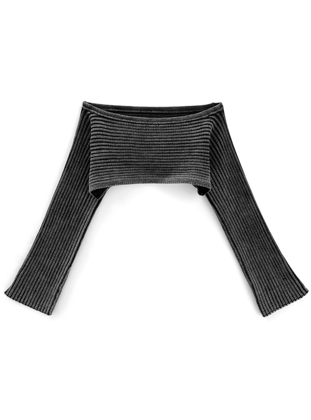 ダブルジップトップス×クロップド丈ボレロニットアンサンブル[tu1517