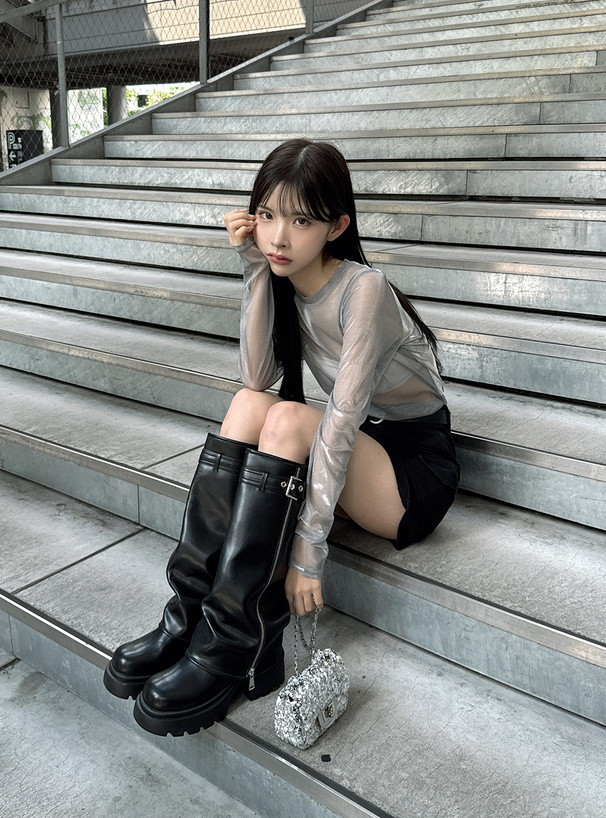 エンジニアレザーロングブーツ[zr1230] | レディースファッション通販