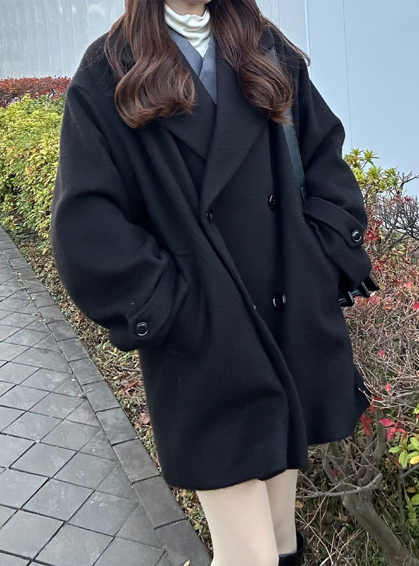 シャギーコクーンコート[ze839] | レディースファッション通販の