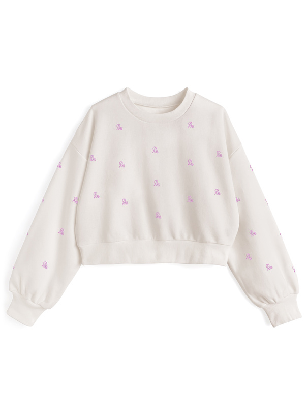 ラインストーンロゴスウェットトップス[ze979] | レディース