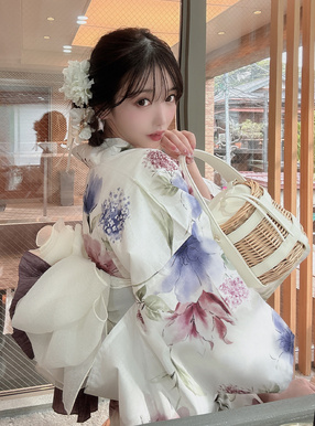 3点セット2Wayチュール花柄セパレート浴衣[tu1512] | レディース