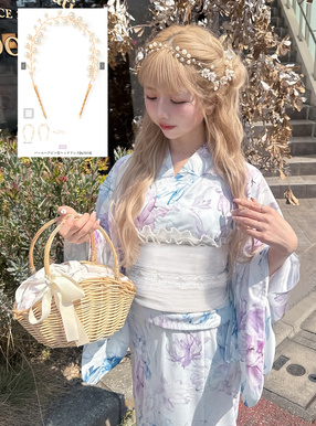 3点セット2Way水彩花柄セパレート浴衣[fy023] | レディース