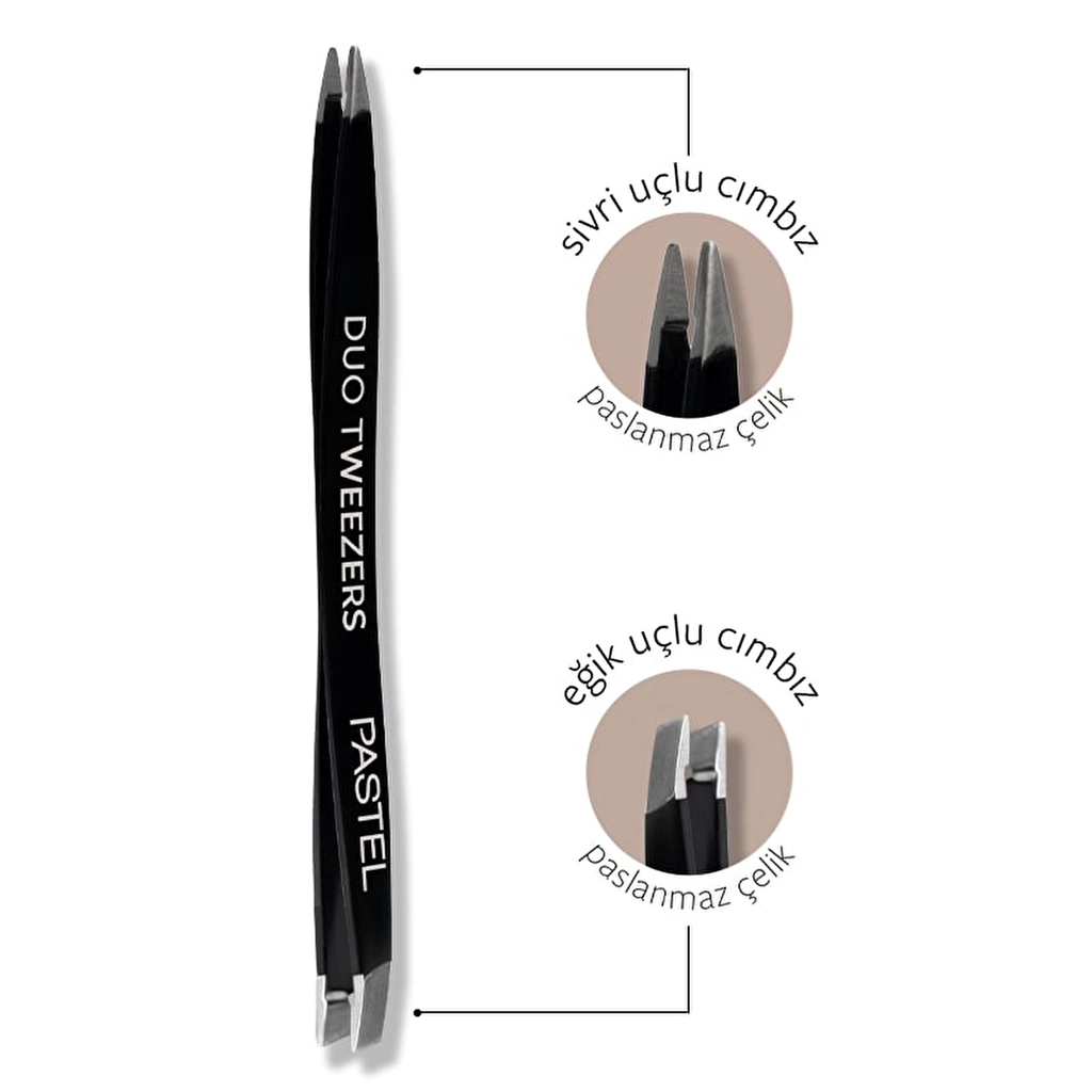 Pastel Duo Tweezers 10 Çift Taraflı Cımbız - Gratis
