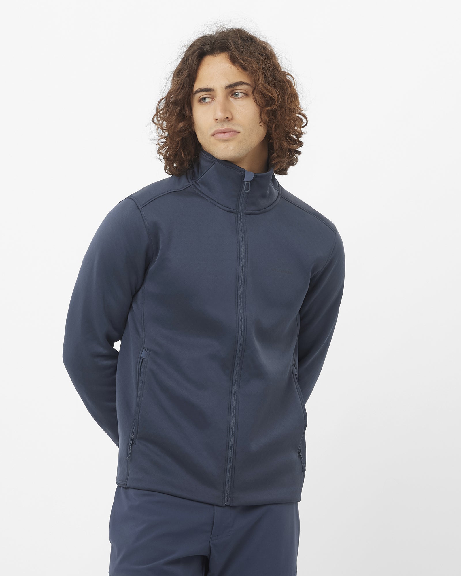 OUTLINE WARM Men's Full Zip Midlayer Jacket | Salomon