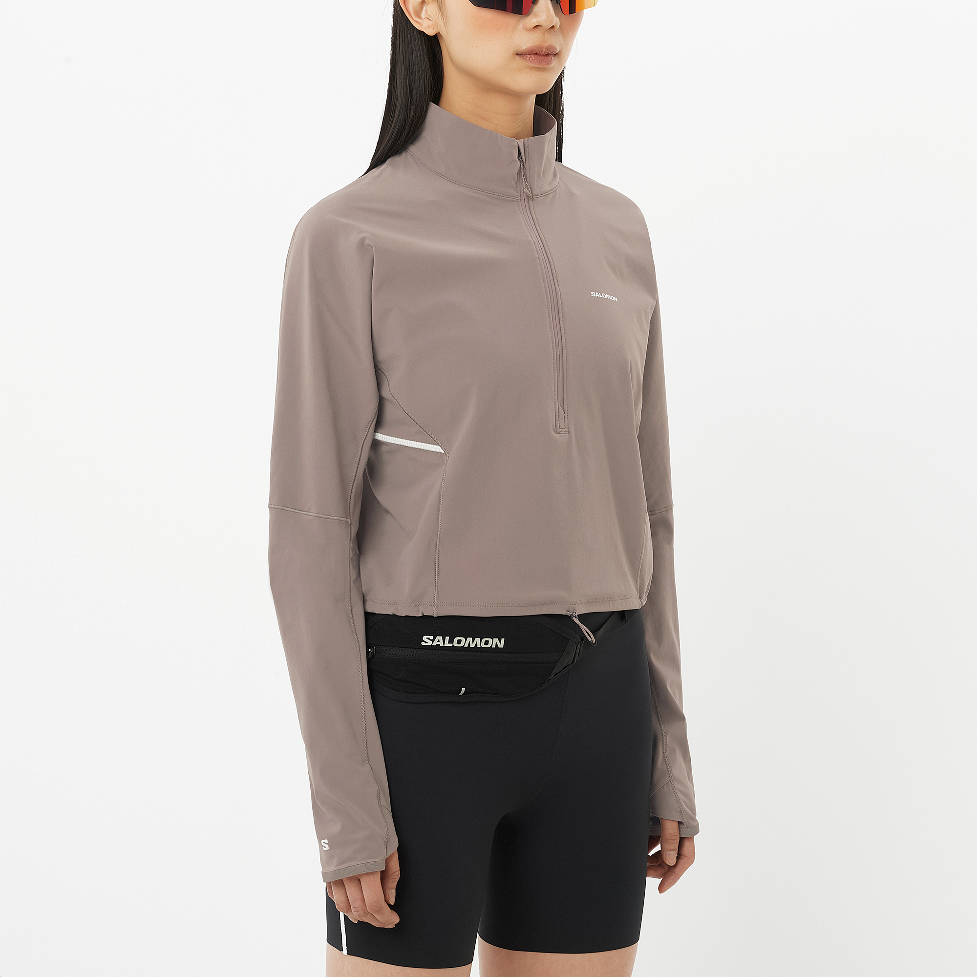 SENSE AERO HYBRID Women's Half Zip Midlayer | Salomon