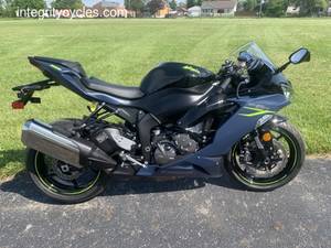 2023 Kawasaki Ninja® ZX™-6R Metallic Matte Twilight Blue/Metallic