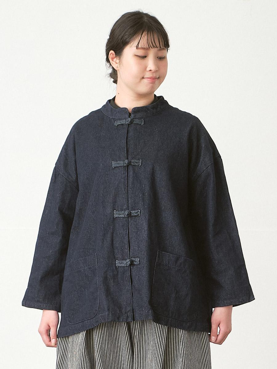 チャイナボタンジャケット コットン混デニム | JK | 【公式】D*g*y