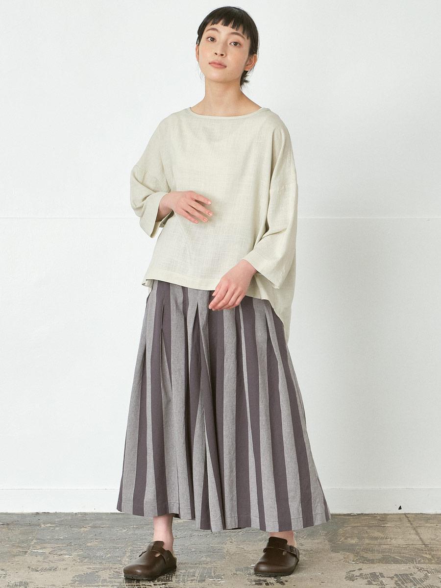 ガウチョパンツ 綿オックスストライプ | パンツ9ブタケ | 【公式】D*g