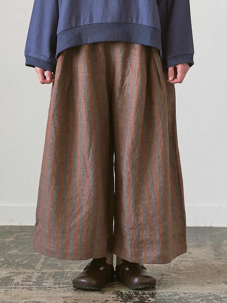 ガウチョパンツ リネンストライプ | パンツフルレングス | 【公式】D*g