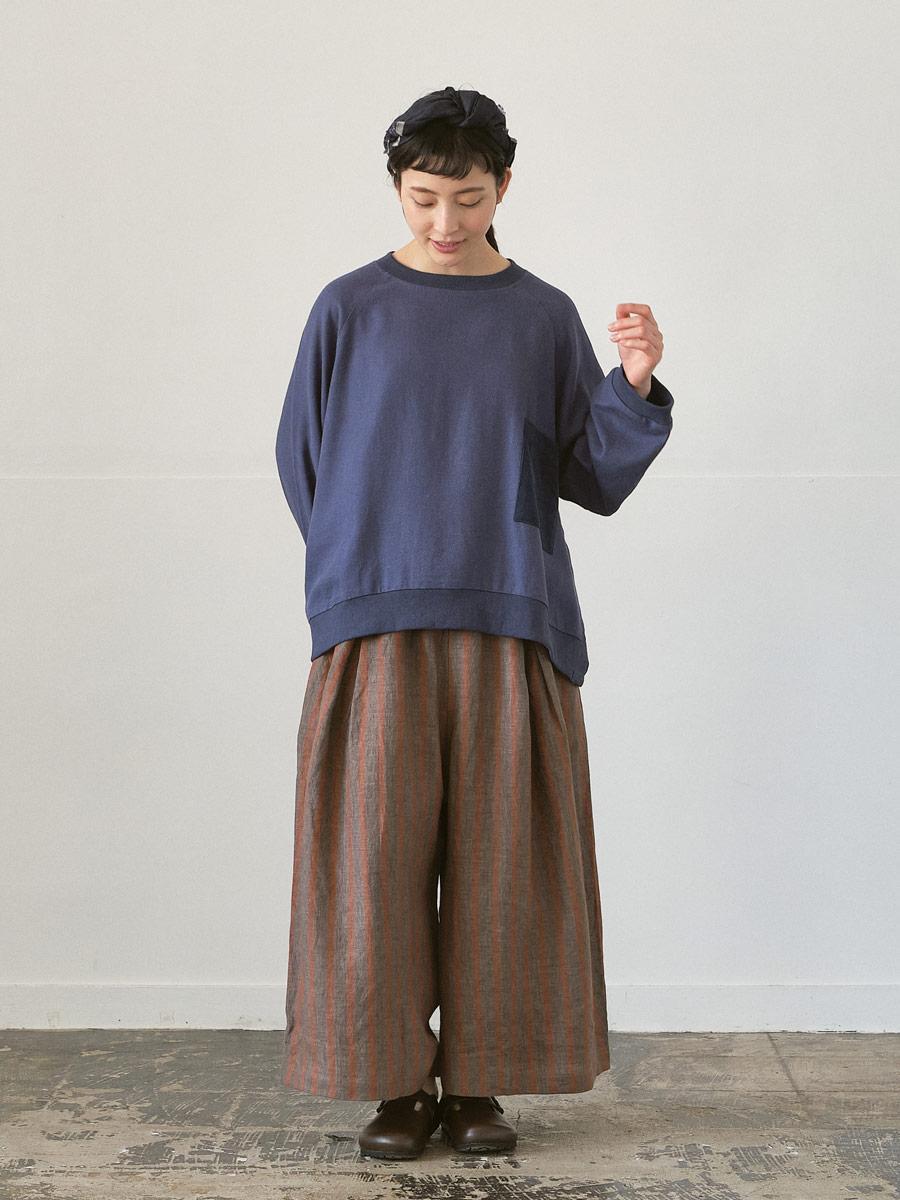 ガウチョパンツ リネンストライプ | パンツフルレングス | 【公式】D*g