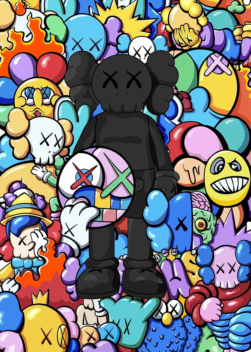 クリアファイル kaws 1000% 8x12in Kaws