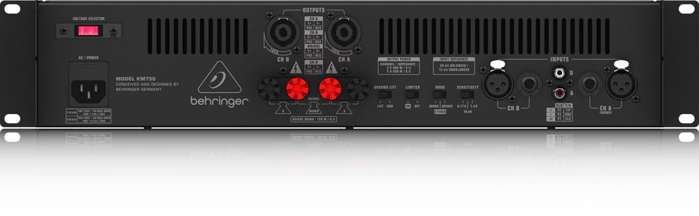 Behringer KM750 2-Channel Amplifier 750W