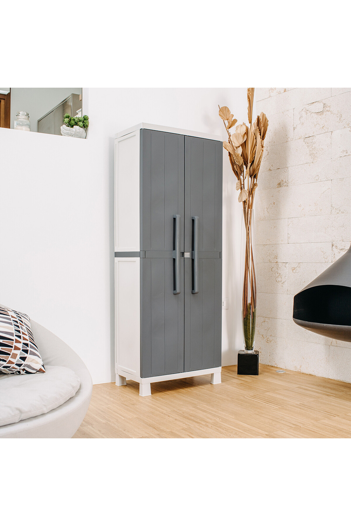 TOOMAX Anniversary 4 Raflı Çok Amaçlı Plastik Dolap 173x65x37 Cm