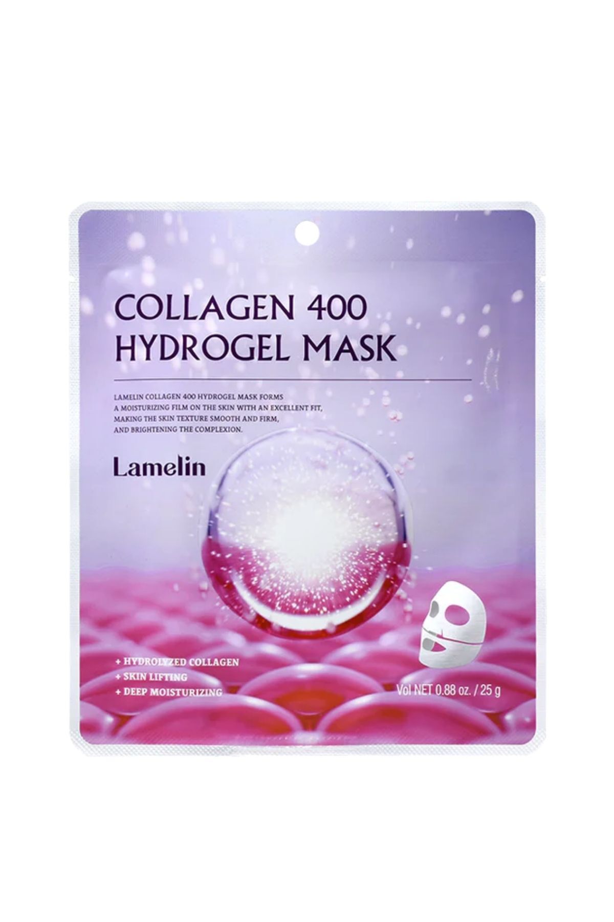 Lamelin Şeffaflaşan Kolajen Kore Yüz Maskesi Collagen 400 Hydrogel