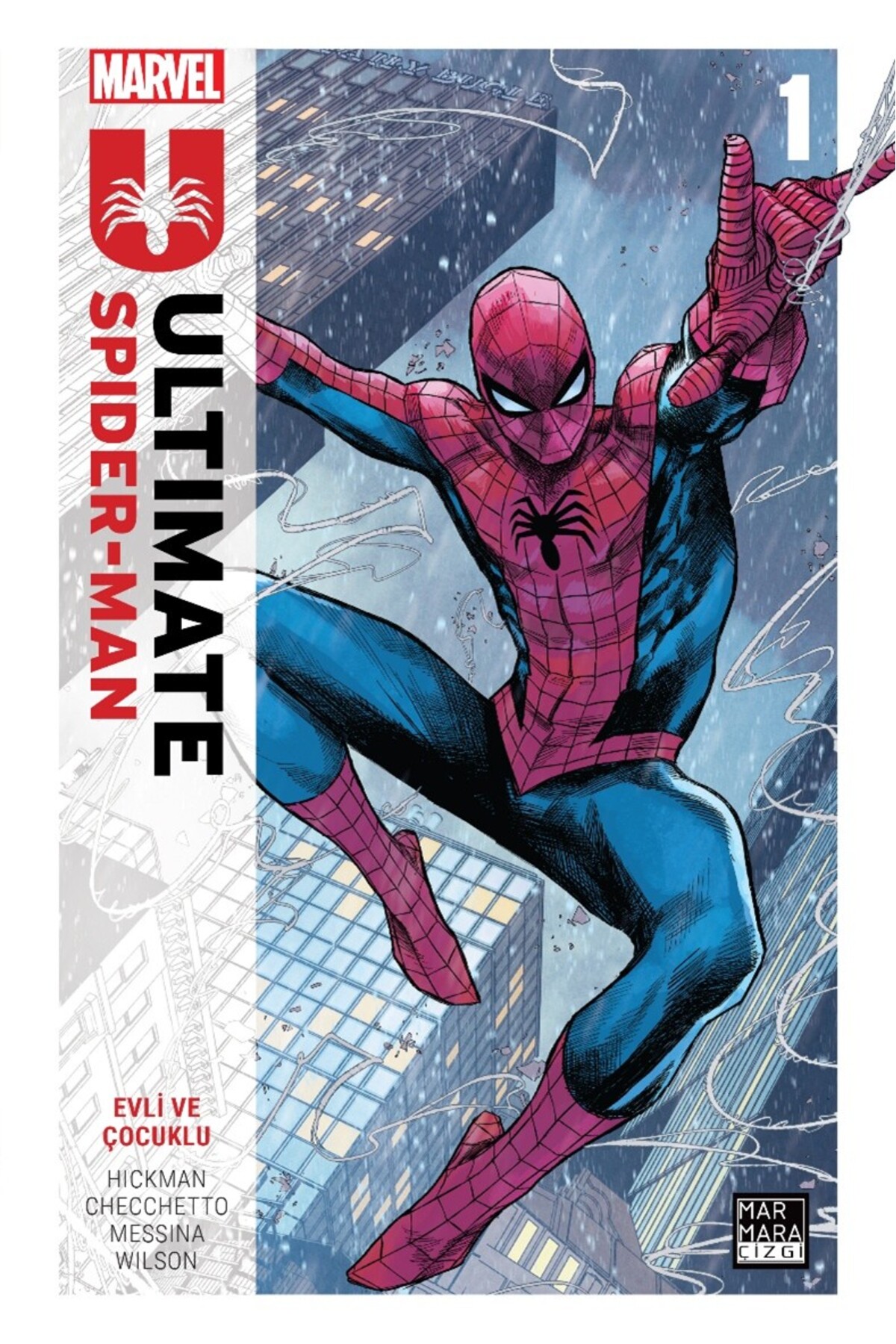 Marmara Çizgi Yayınları Ultimate Spider-Man Cilt 1 Evli ve Çocuklu