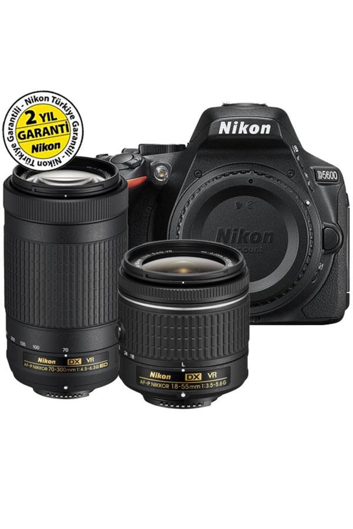 Nikon D5600 18-55 MM VR + 70-300 MM VR DSLR Fotoğraf Makinesi
