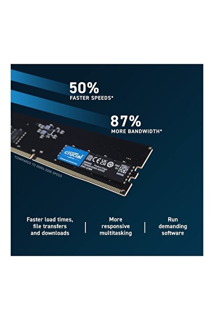 Crucial 32GB (2x16GB) 5600MHz DDR5 CL46 Masaüstü Ram