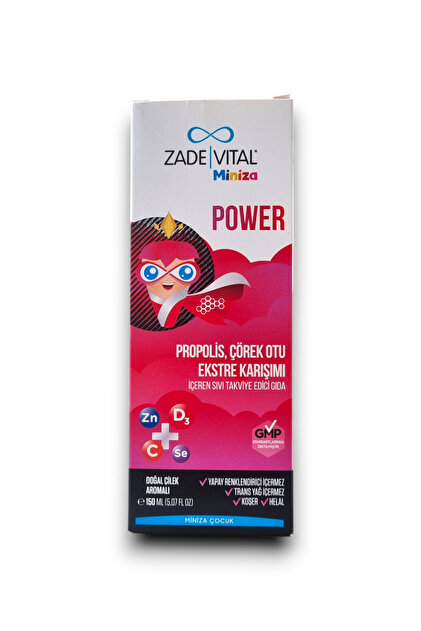 Zade Vital Miniza Power /Çocuklar İçin/ Propolis, Çörek Otu Ekstre