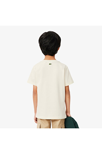 Lacoste Crocodile Print Cotton T-shirt - TJ0830-00-XFJ- Trendyol