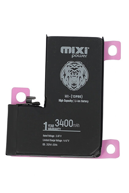 mixipower iPhone 13 Pro Uyumlu Bilinmeyen Parça Uyarısız, Yüzdelik