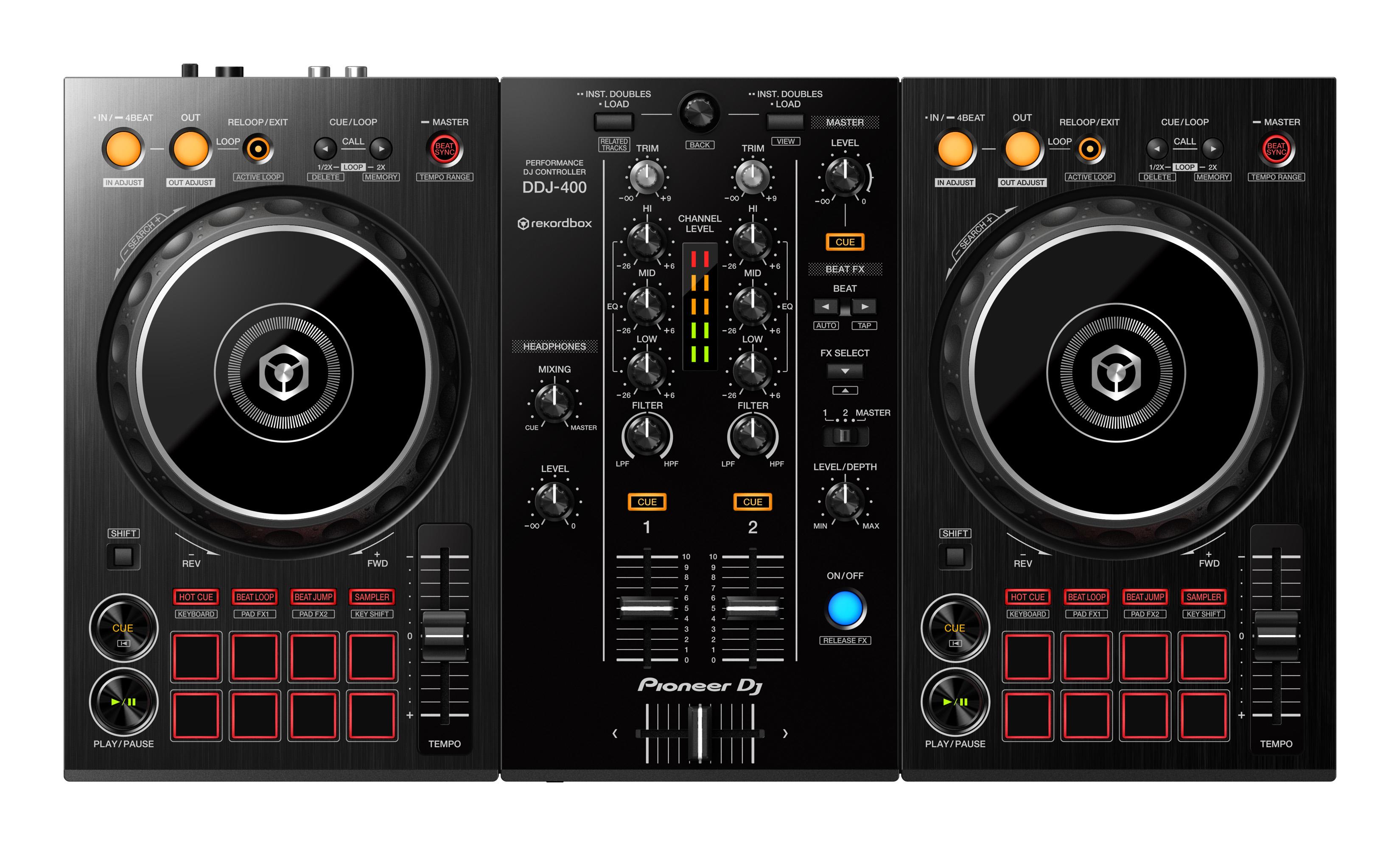 Pioneer DJ DDJ-400 2-channel DJ controller for rekordbox DJ