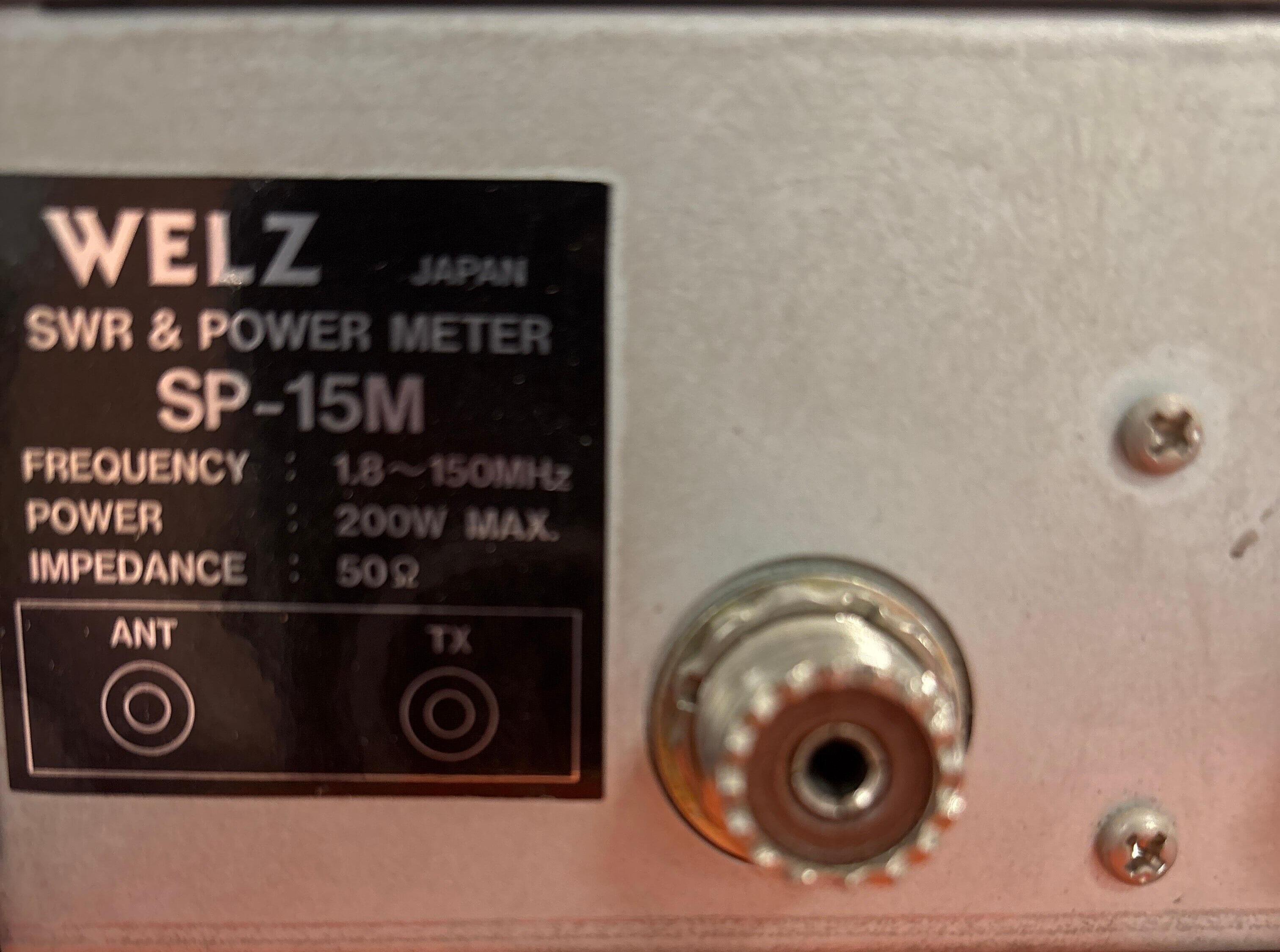 Second Hand WELZ SP-15M SWR Power Meter - RadioworldUK