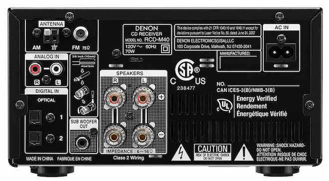 Denon D-M40 Micro Hi-Fi System - ecoustics.com