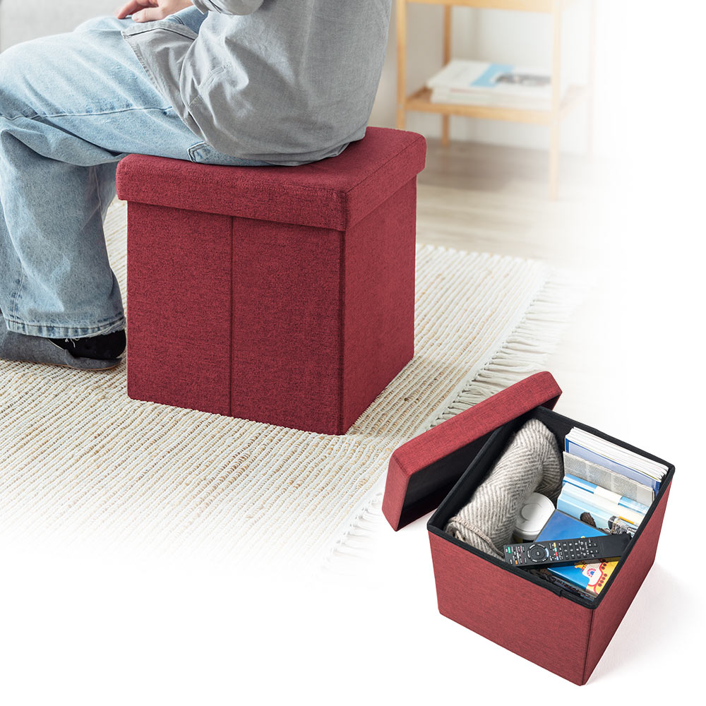 収納スツール（椅子・収納ボックス・折りたたみ・座面取り外し可能