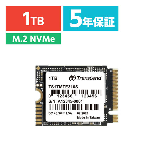 SSD（M.2・1TB・NVMe・PCIe・Gen4×4・Type 2230・内蔵・Read・5000MB/s