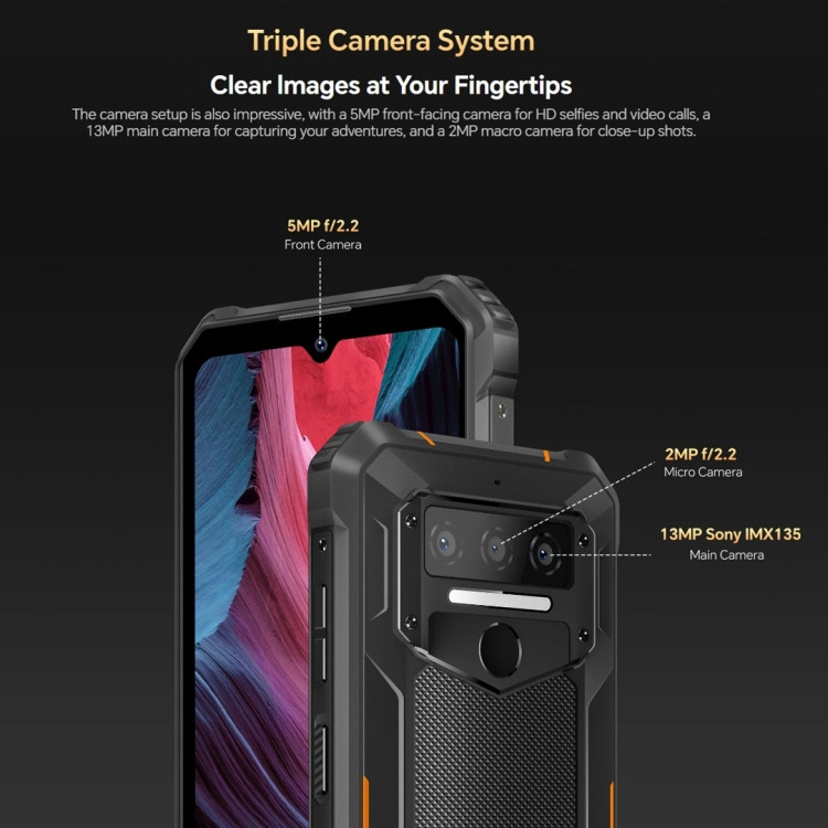 SIMフリー) Oukitel WP23 Pro Rugged Phone デュアルSIM 128GB