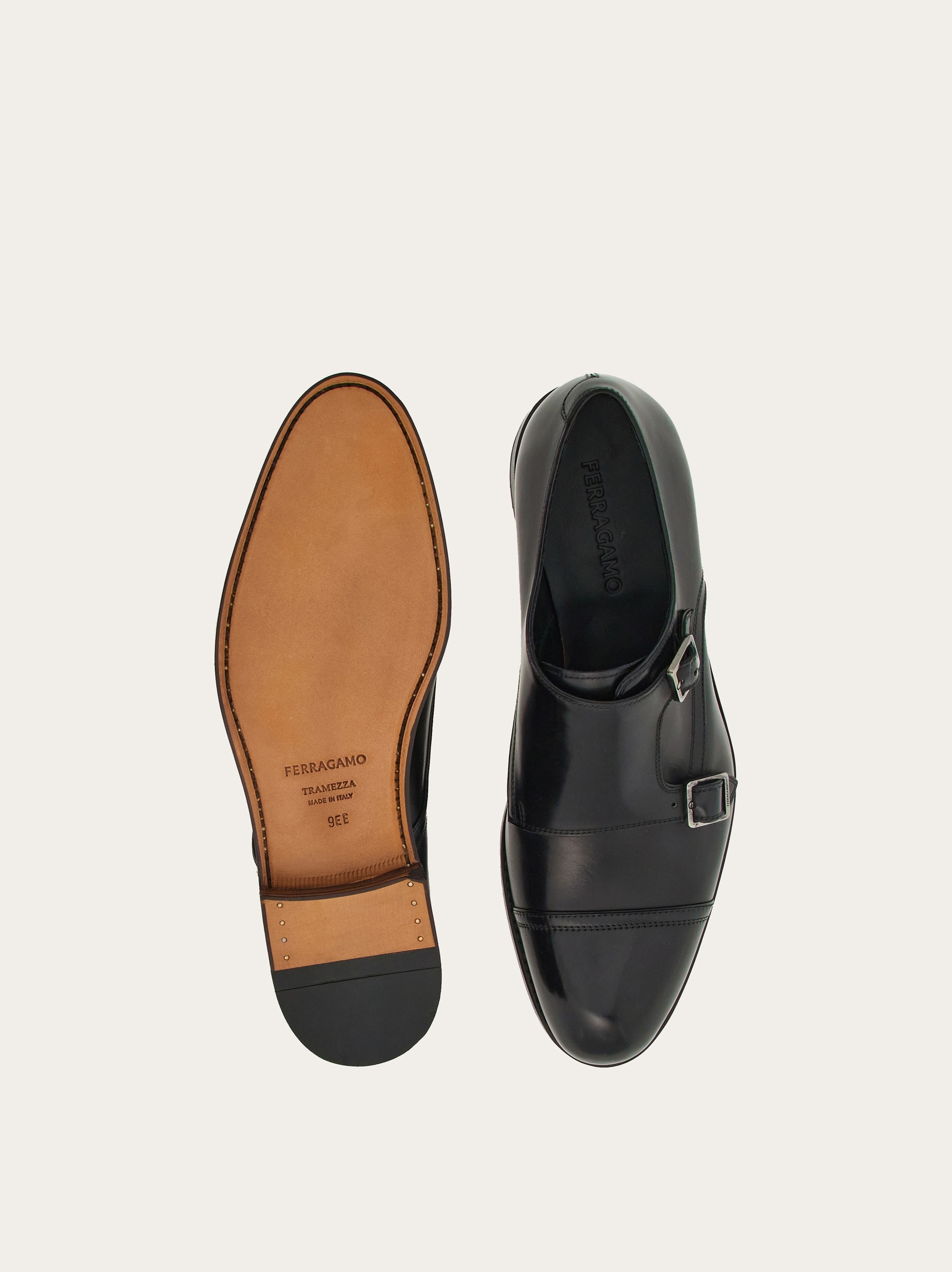 Tramezza double monkstrap - Men | Ferragamo