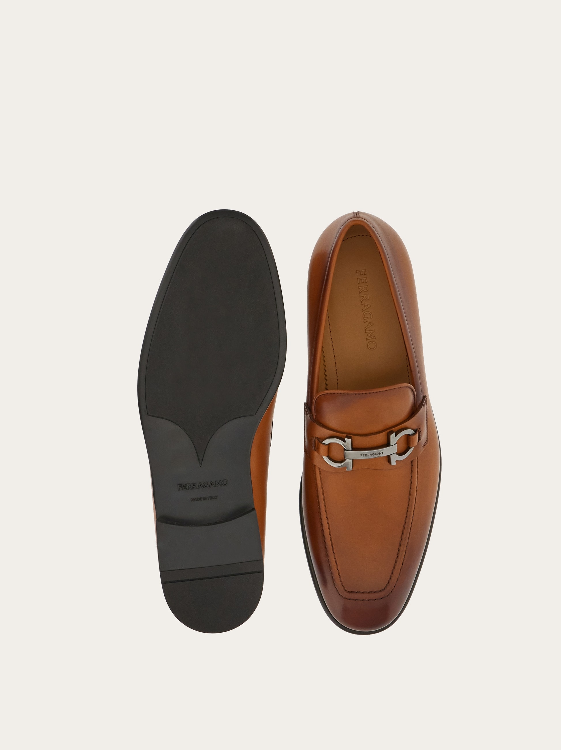 Moccasin with Gancini ornament - Men | Ferragamo