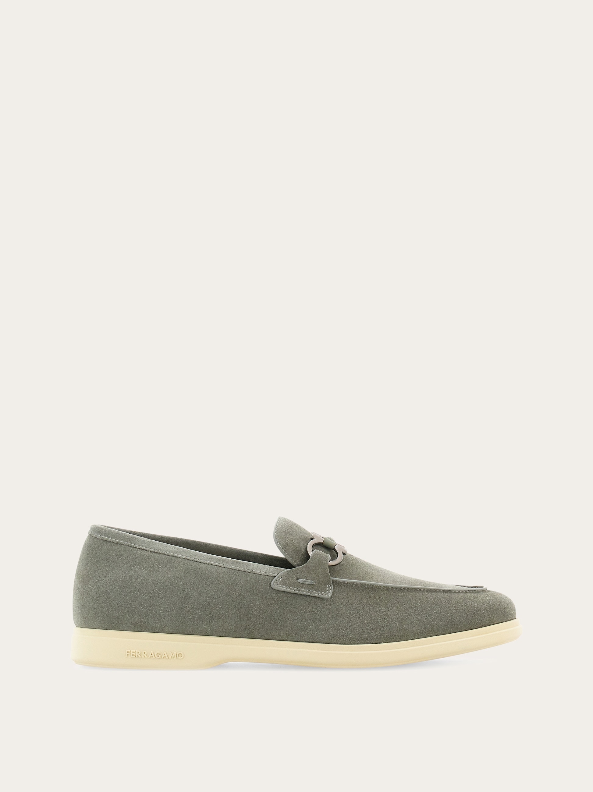 Casual loafer with Gancini ornament - Men | Ferragamo