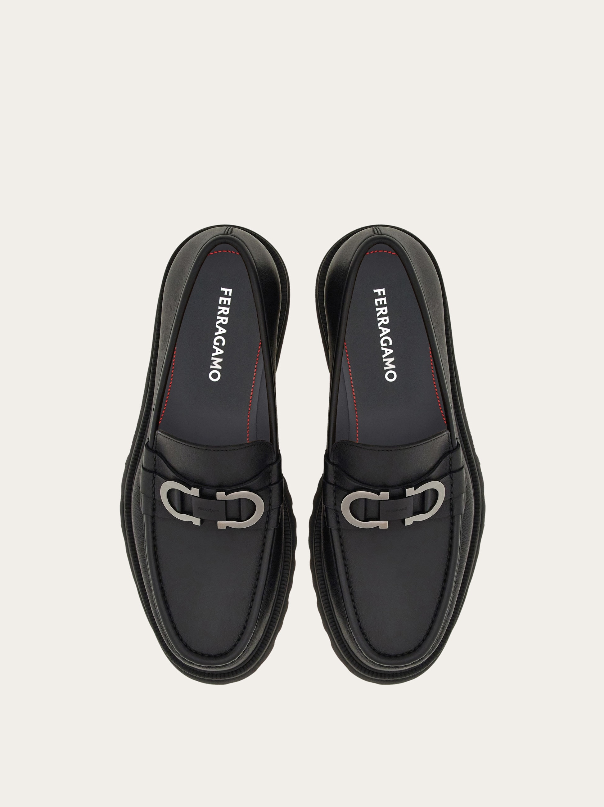 Moccasin with Gancini ornament - Men | Ferragamo