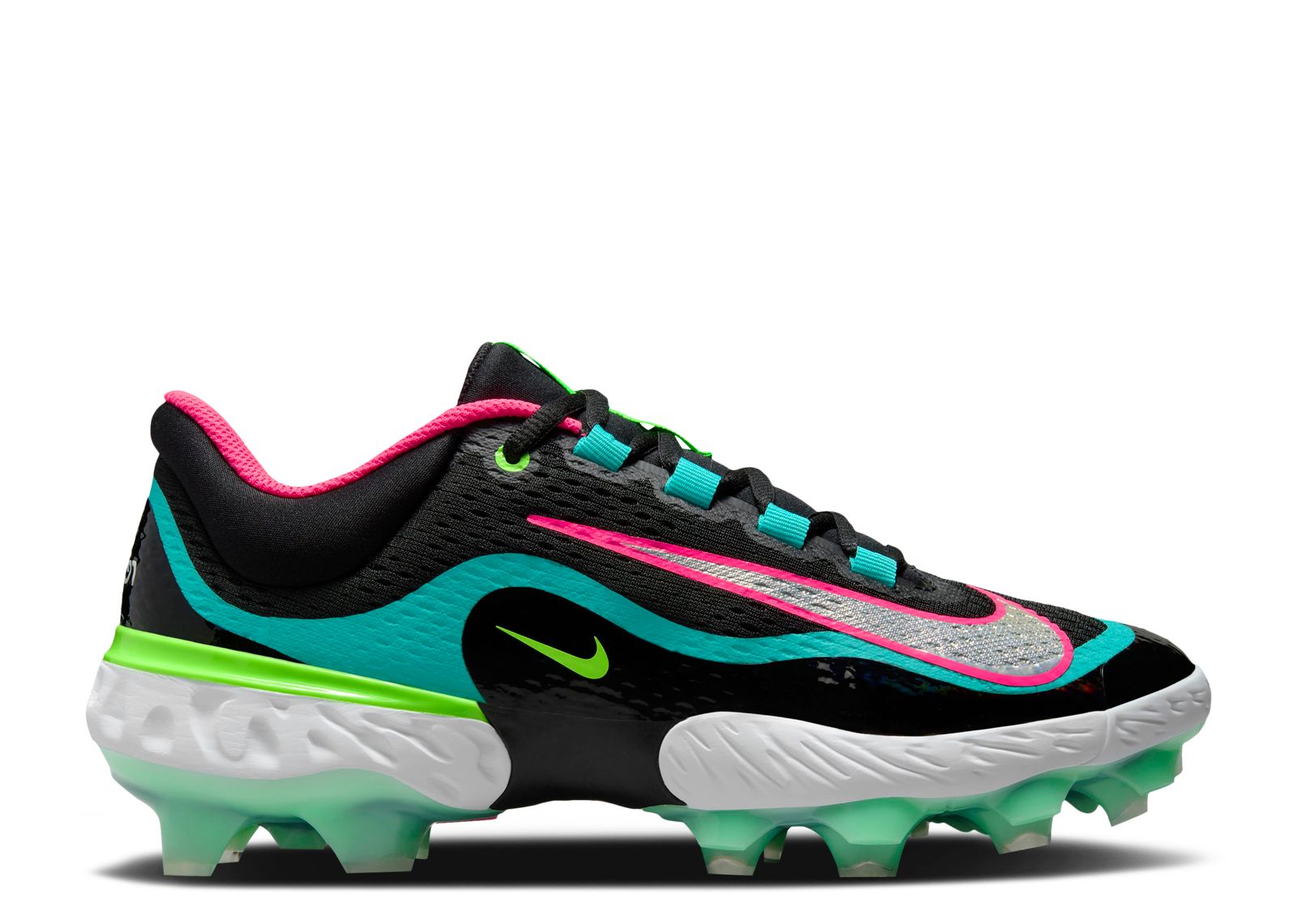 Alpha Huarache Elite 4 Low MCS 'Black Teal Pink' - Nike - FQ7724