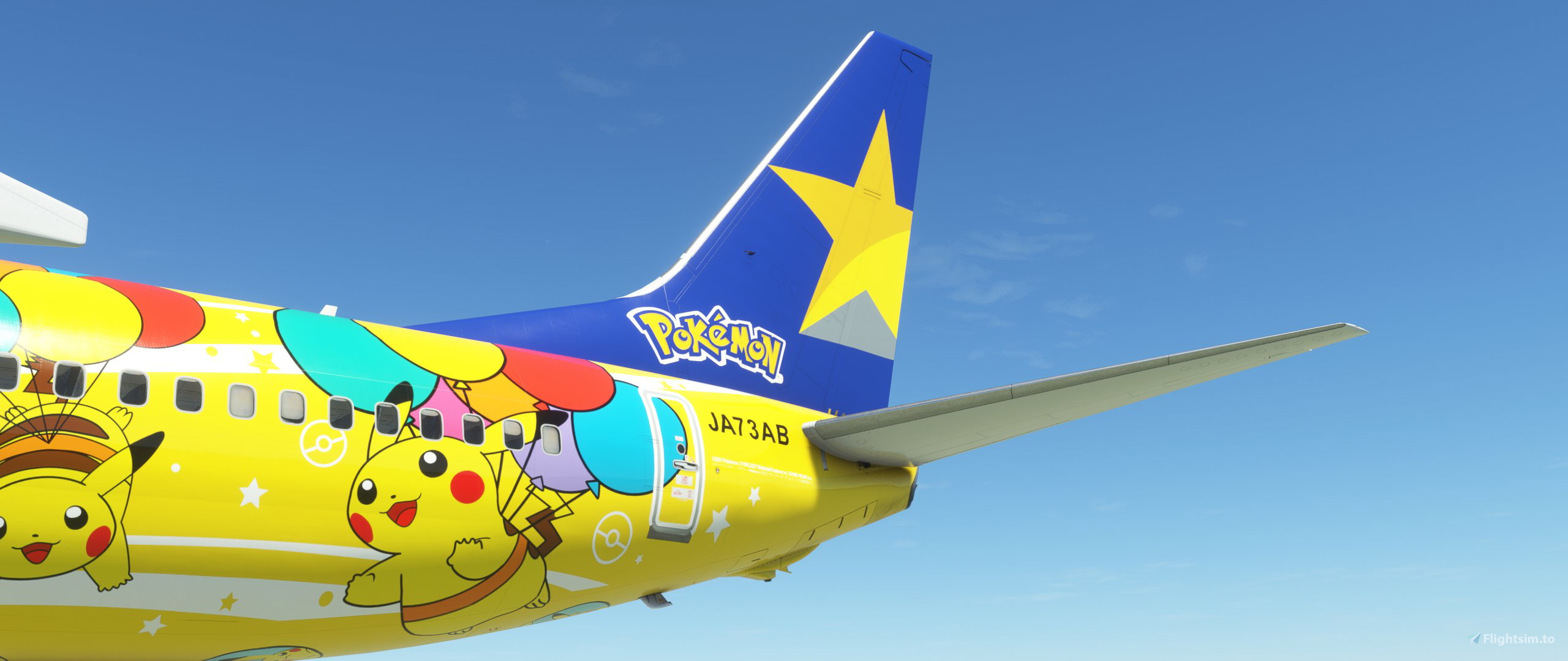 SKYMARK JA73AB Pikachu JET BC1 (2021) for Microsoft Flight