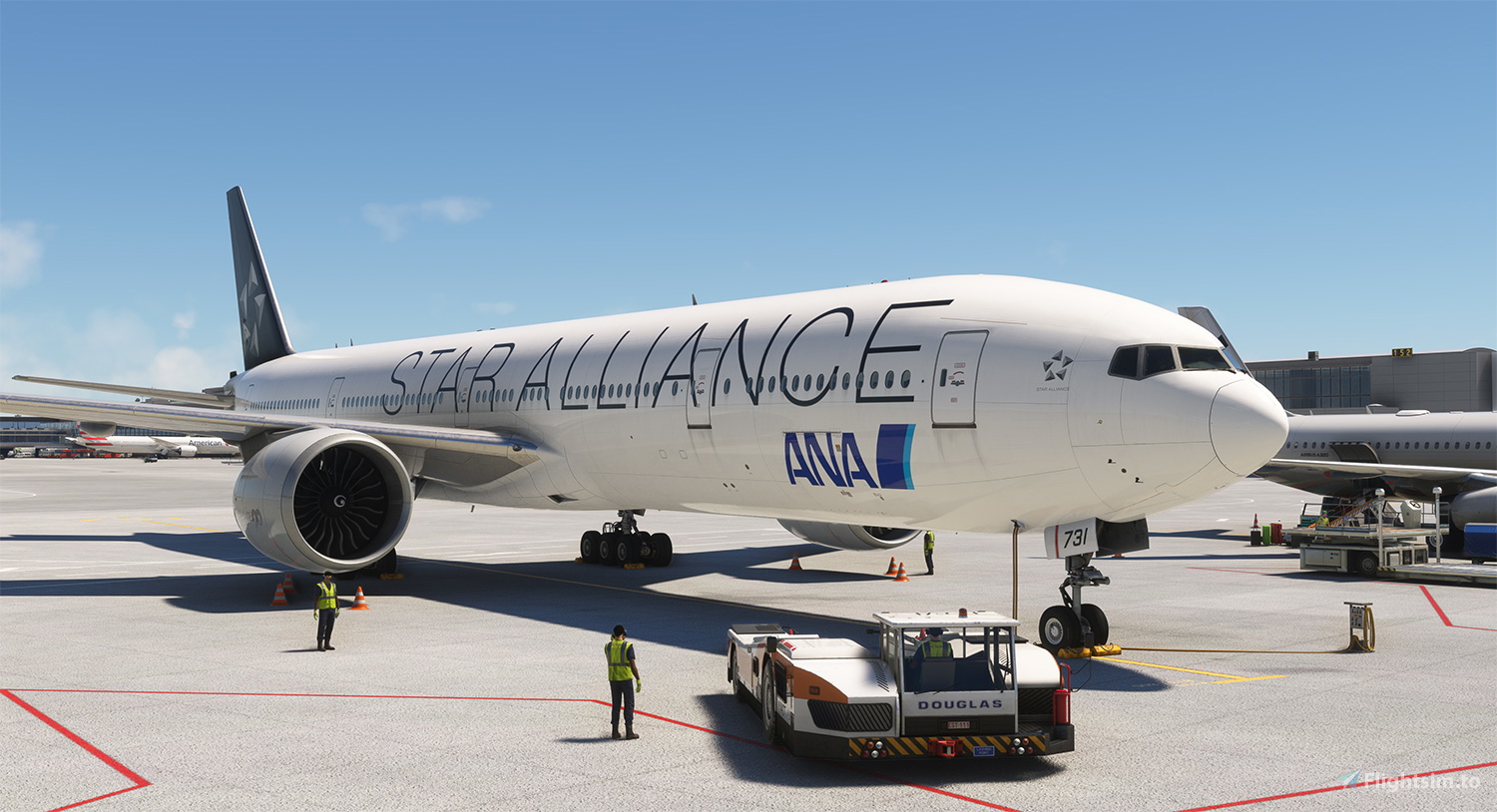 PMDG B777-300ER | All Nippon Airways | STAR ALLIANCE | JA731A の