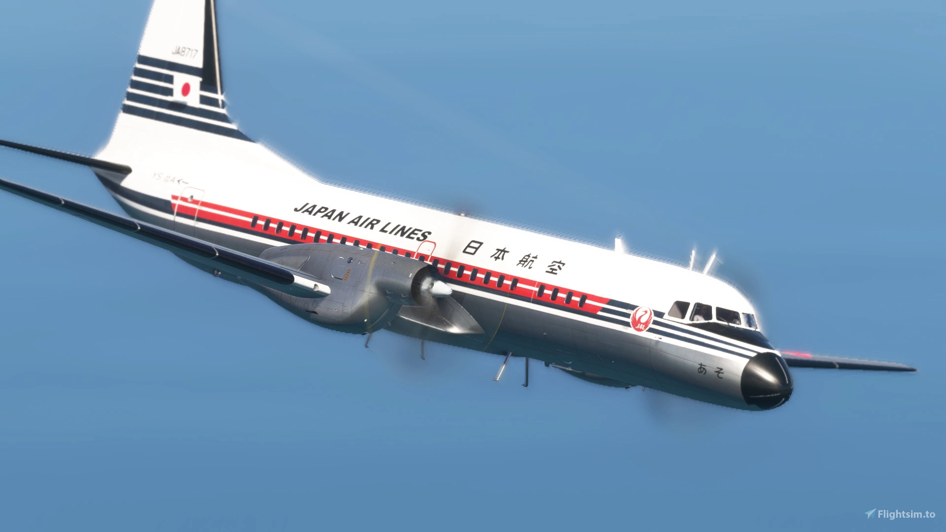 NAMC YS-11 Japan Airlines JA8717 Aso for Microsoft Flight
