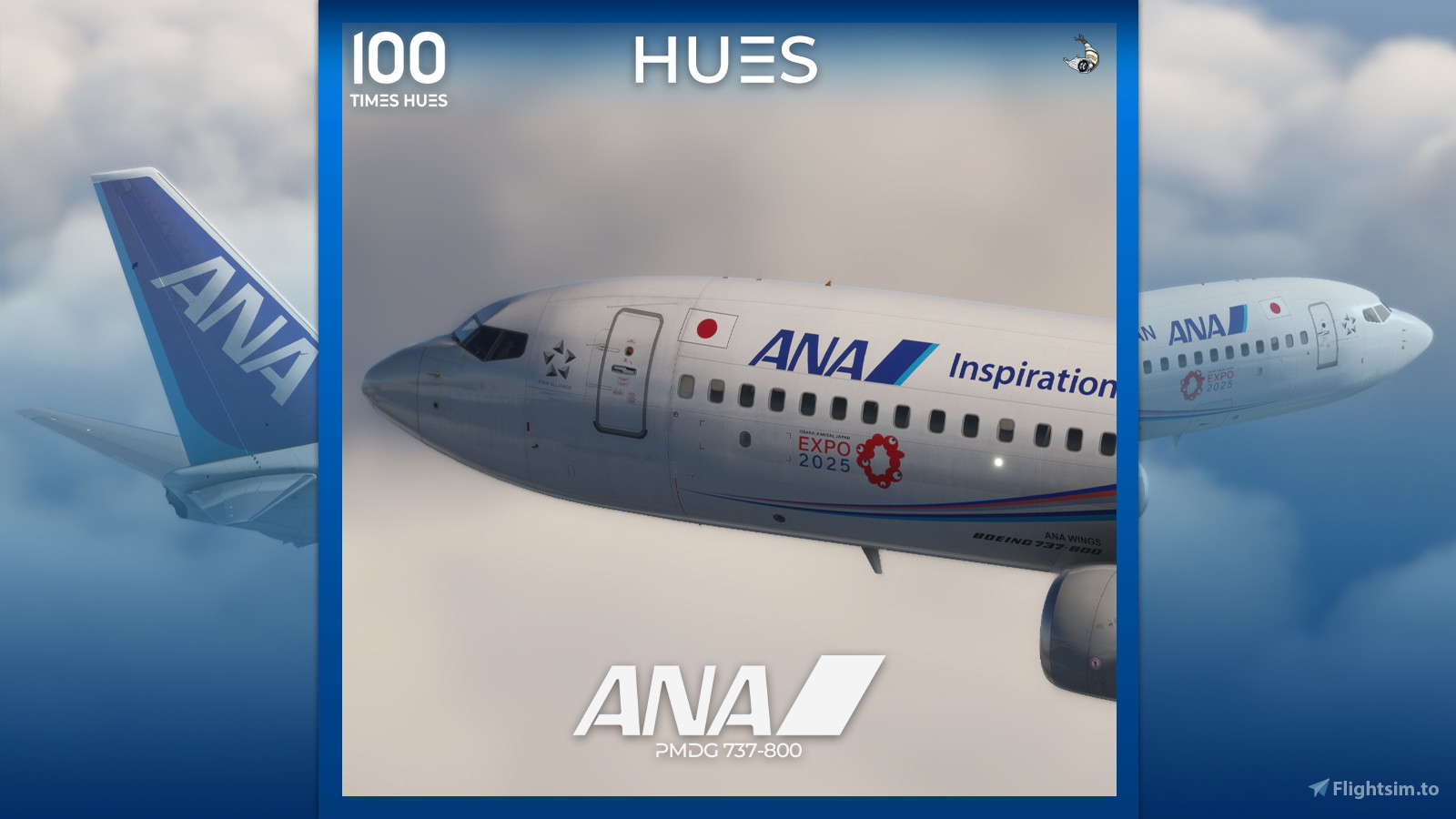 ANA JA58AN 'EXPO2025 ANA Jet' | PMDG 737-800 | 8K のために