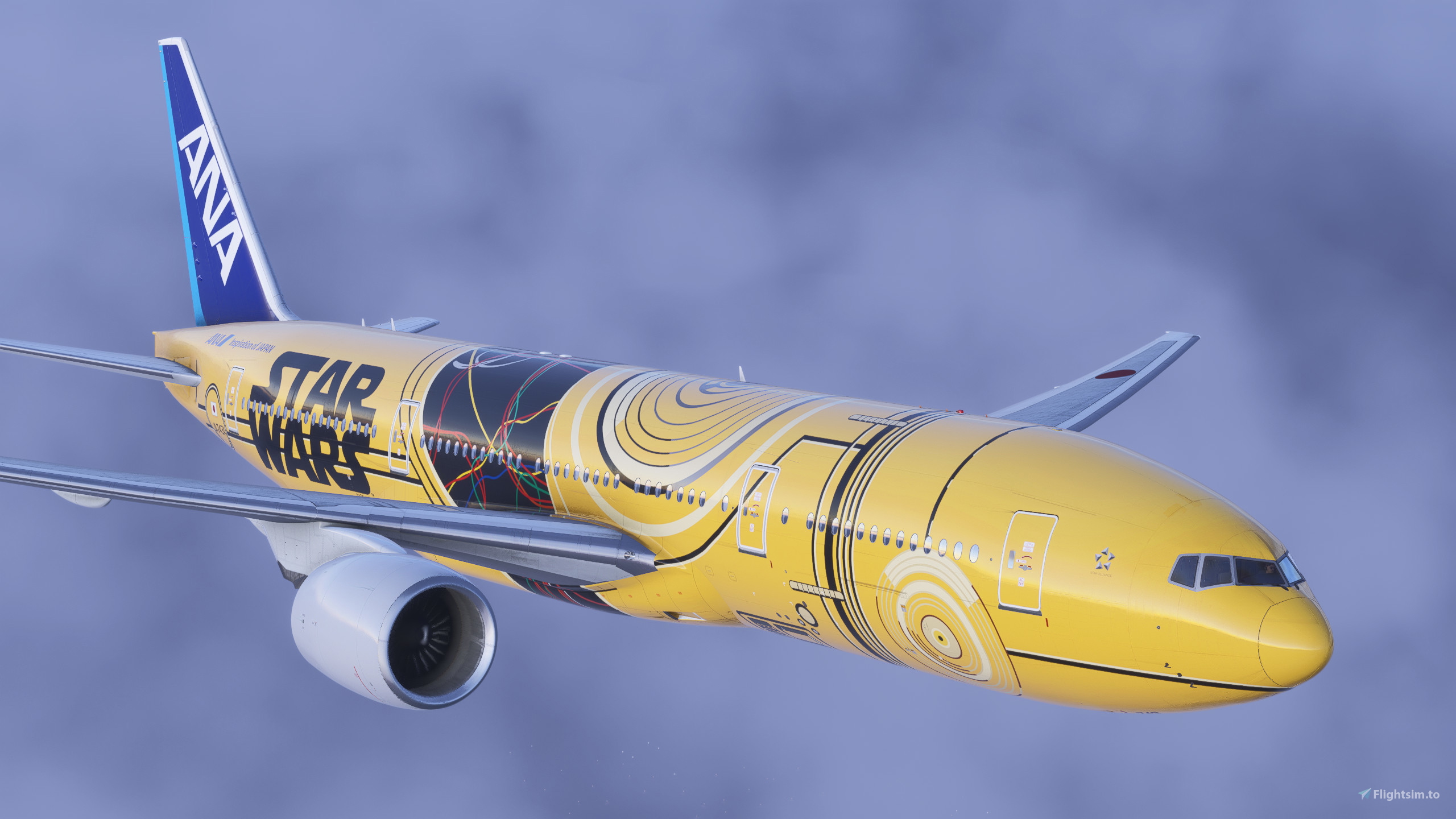 ANA [JA743A C3PO] w/Cabin PMDG B777-200ER for Microsoft Flight