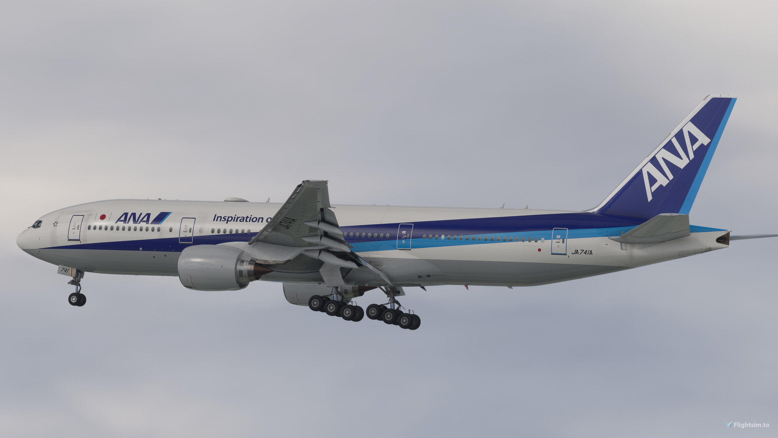 ANA [JA741A] w/Cabin PMDG B777-200ER for Microsoft Flight