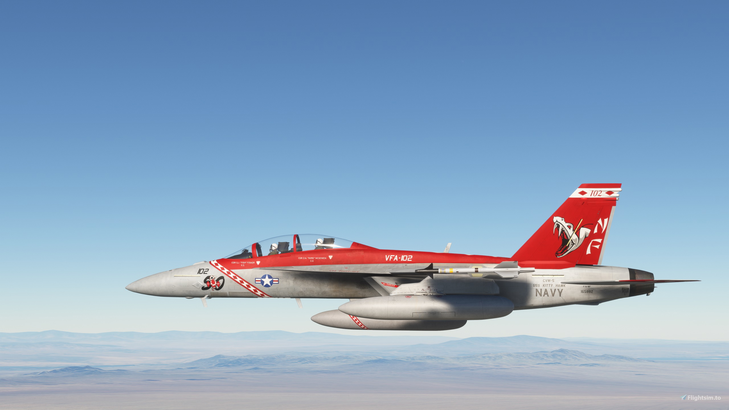 F/A-18F VFA-102 Diamondbacks CAG のために Microsoft Flight
