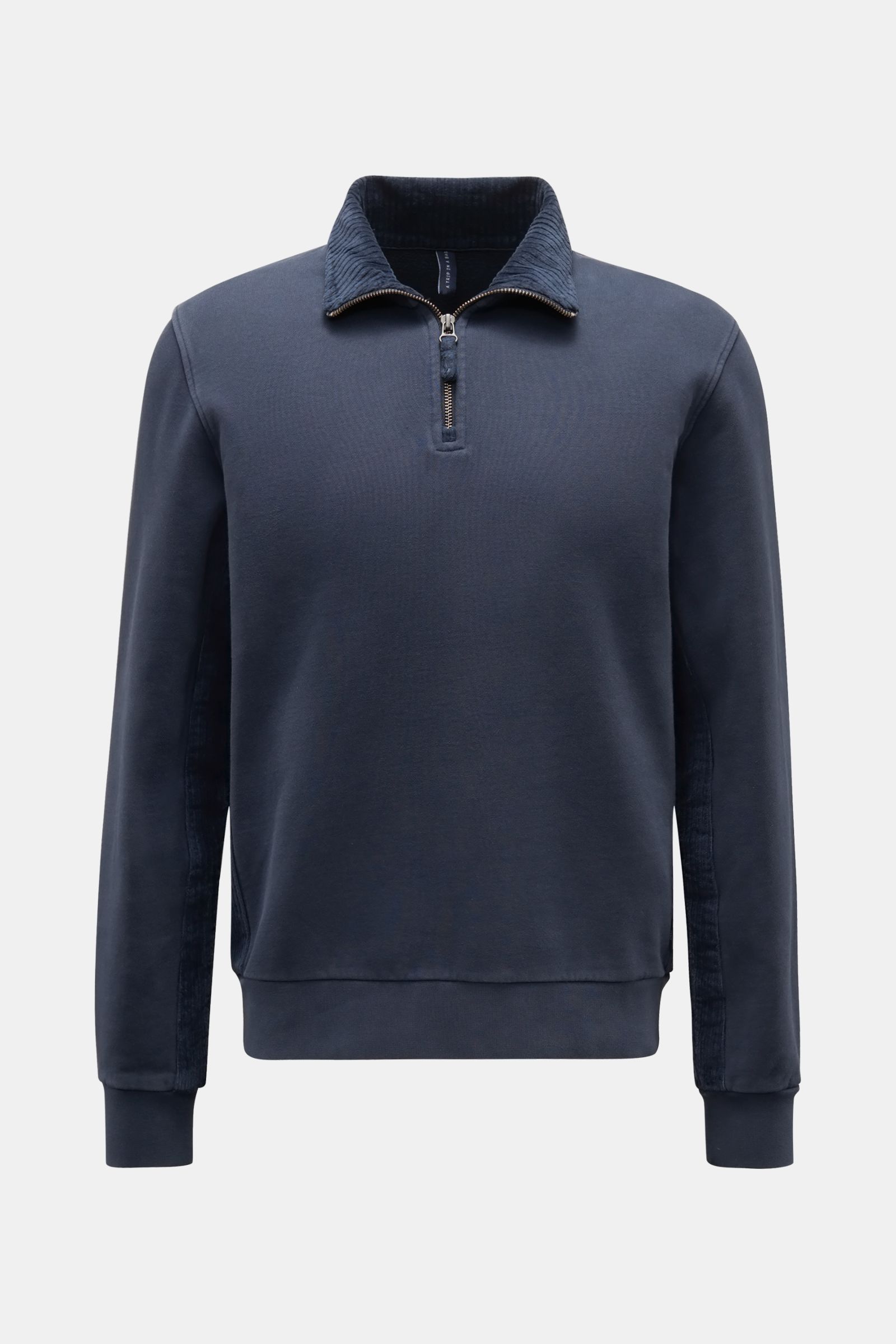 04651/ A TRIP IN A BAG sweat half-zip jumper 'AF 1/4 Zip' navy