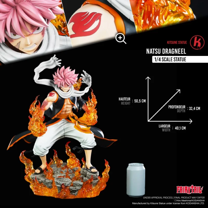 Figurine Fairy Tail Statue 1/4 Natsu Dragneel 50.5cm