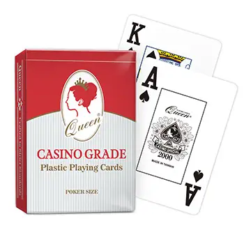 ポーカーサイズ標準インデックスカジノプラスチックトランプ - クオ