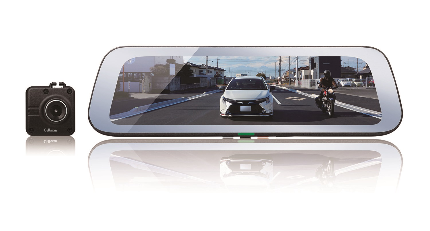 セルスター工業から業界初の日本製、ドライブレコーダー機能付き