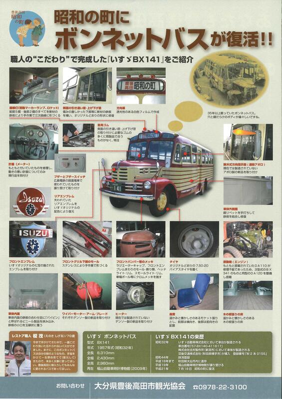 豊後高田昭和の町の新キャラクター「超バスロボ ボンネットBX141号機