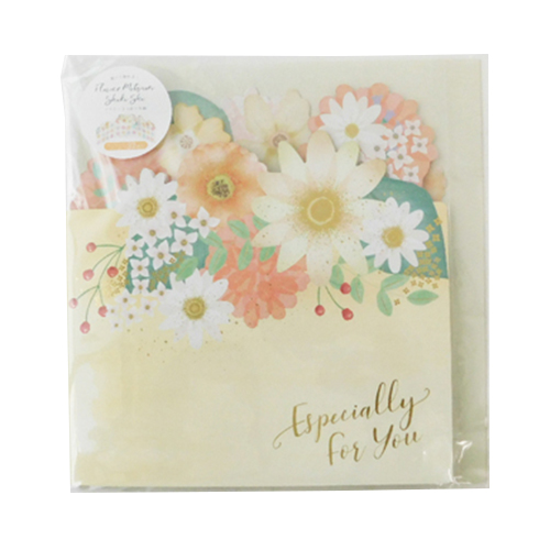 ゼットアンドケイ（Z＆K） フラワー三つ折り色紙 クリーム｜【ハンズ