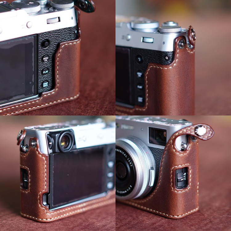 Half-case for Fujifilm X100V open-type/ snap fixed : LEICA CASES