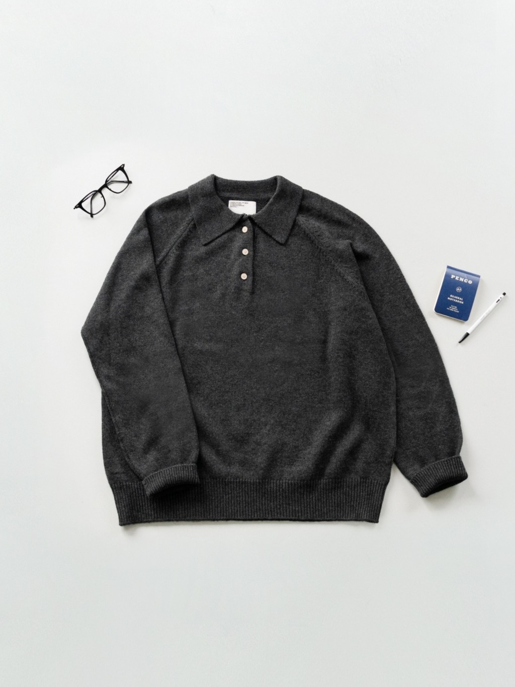 Yak Wool Collar Knit (Charcoal) : 해브해드 Havehad | 바른 도시